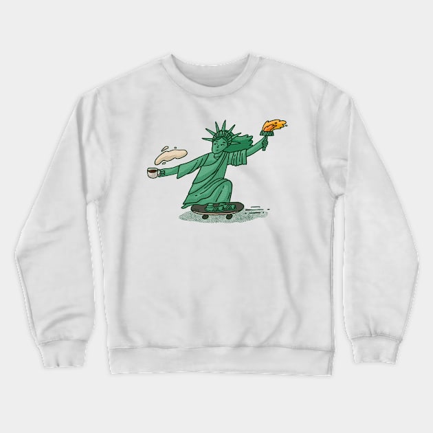 Lady Liberty Crewneck Sweatshirt by Tania Tania